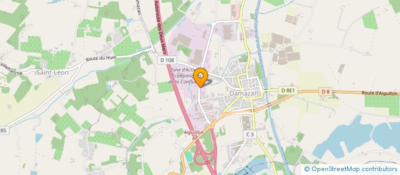 localisation de l'entreprise MADAME VERONIQUE COULAIS  DAMAZAN