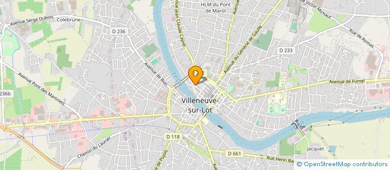 localisation de l'entreprise MADAME VERONIQUE COURAUD  VILLENEUVE-SUR-LOT