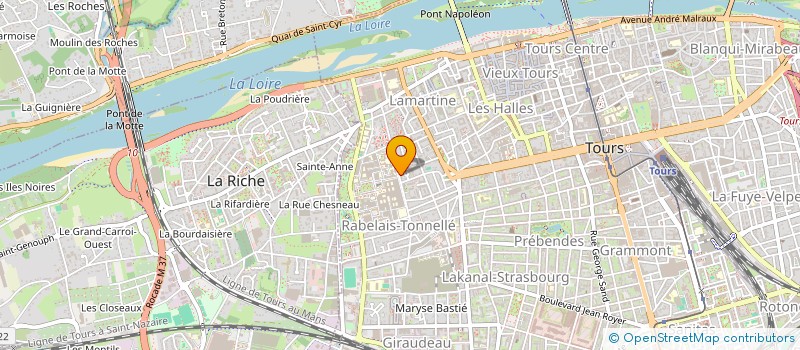 localisation de l'entreprise MADAME VERONIQUE COURAULT  TOURS