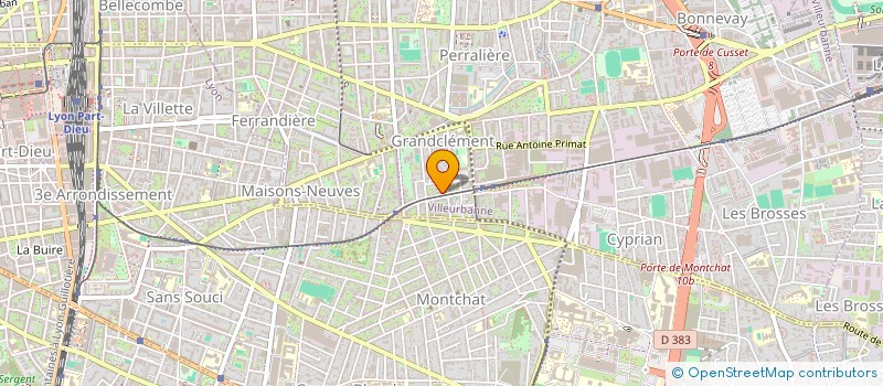 localisation de l'entreprise MADAME VERONIQUE COURBOIN  VILLEURBANNE