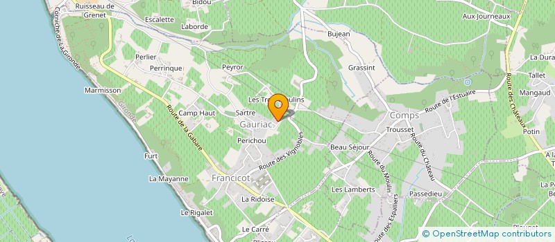 localisation de l'entreprise MADAME VERONIQUE COURET  GAURIAC