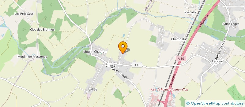 localisation de l'entreprise MADAME VERONIQUE COYER  JAUNAY-MARIGNY