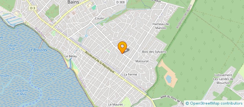 localisation de l'entreprise MADAME VERONIQUE CRESPIN  ANDERNOS-LES-BAINS