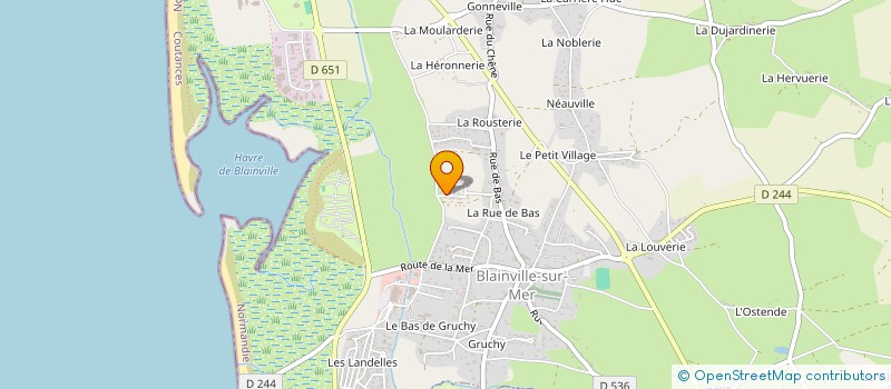 localisation de l'entreprise MADAME VERONIQUE CRESTEY  BLAINVILLE-SUR-MER