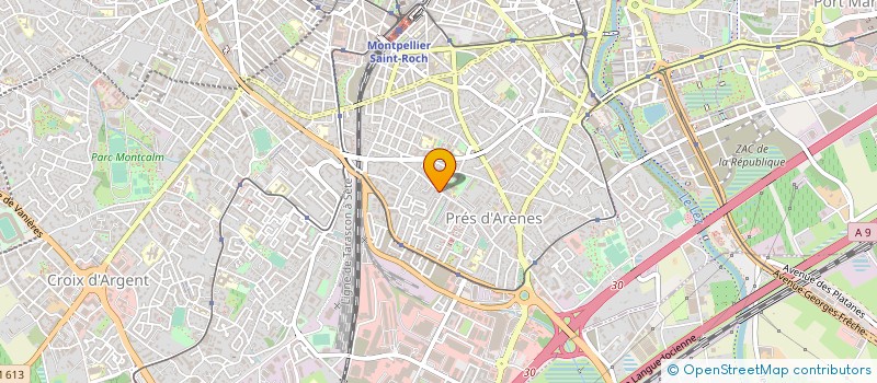 localisation de l'entreprise MADAME VERONIQUE CROUZAT à MONTPELLIER