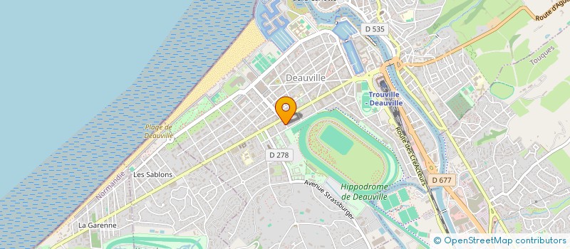 localisation de l'entreprise MADAME VERONIQUE CUTARD  DEAUVILLE