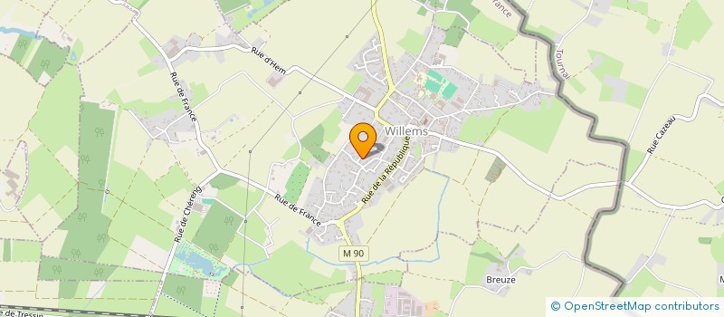 localisation de l'entreprise MADAME VERONIQUE CUVELIER  WILLEMS