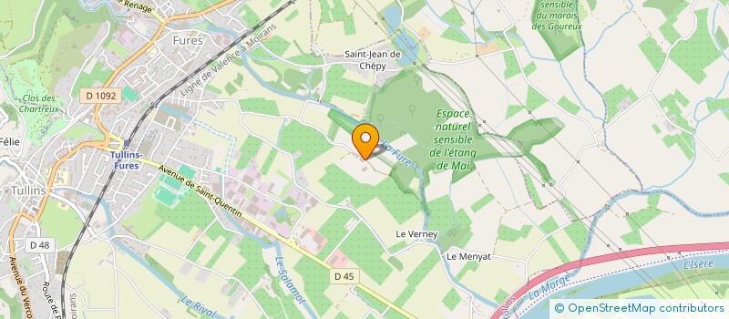 localisation de l'entreprise MADAME VERONIQUE DA RONCH  TULLINS