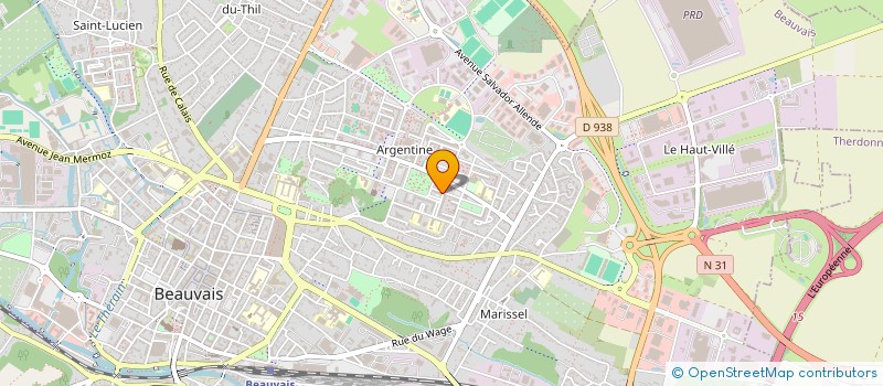 localisation de l'entreprise MADAME VERONIQUE DALLEAU  BEAUVAIS