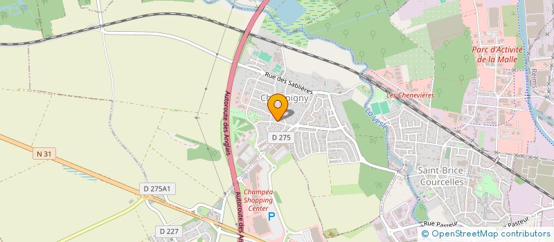 localisation de l'entreprise MADAME VERONIQUE DANIELLE TROMPETTE  CHAMPIGNY