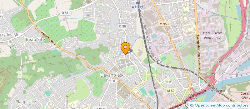 localisation de l'entreprise MADAME VERONIQUE DARDENNE  METZ