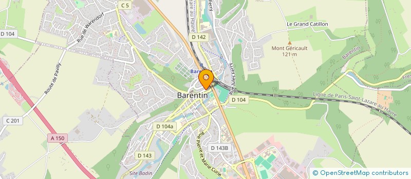 localisation de l'entreprise MADAME VERONIQUE DARGENT  BARENTIN