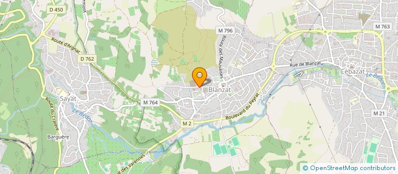 localisation de l'entreprise MADAME VERONIQUE DARGON  BLANZAT