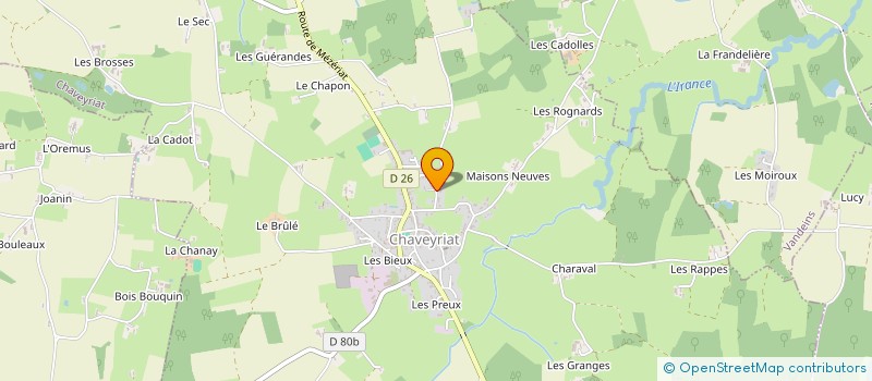 localisation de l'entreprise MADAME VERONIQUE DARNAND à CHAVEYRIAT