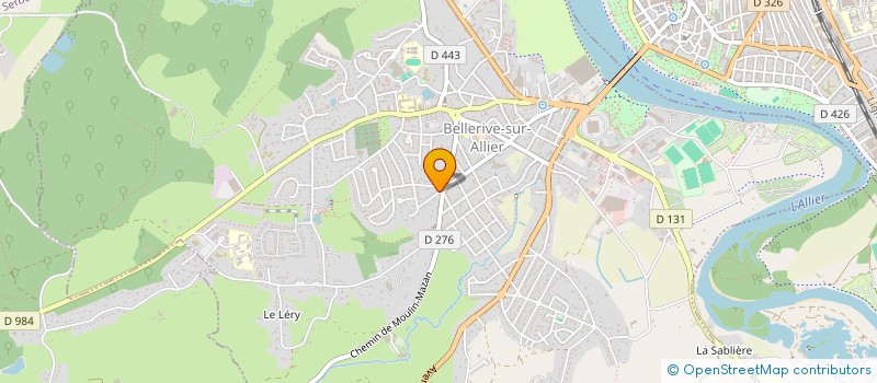 localisation de l'entreprise MADAME VERONIQUE DARRAS à BELLERIVE-SUR-ALLIER