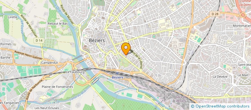 localisation de l'entreprise MADAME VERONIQUE DAUPHIN à BEZIERS