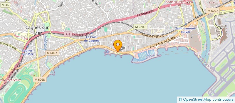 localisation de l'entreprise MADAME VERONIQUE DAUPHIN à CAGNES-SUR-MER