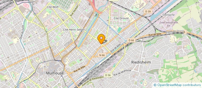 localisation de l'entreprise MADAME VERONIQUE DAURIAC  MULHOUSE