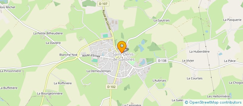 localisation de l'entreprise MADAME VERONIQUE DAUX à SAINT-DENIS-DE-GASTINES