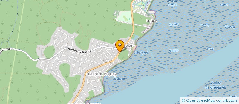 localisation de l'entreprise MADAME VERONIQUE DAVANT  LEGE-CAP-FERRET