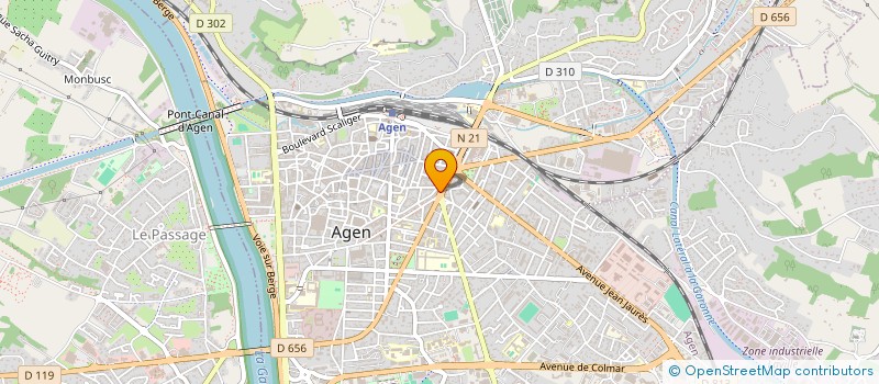 localisation de l'entreprise MADAME VERONIQUE DAVID à AGEN