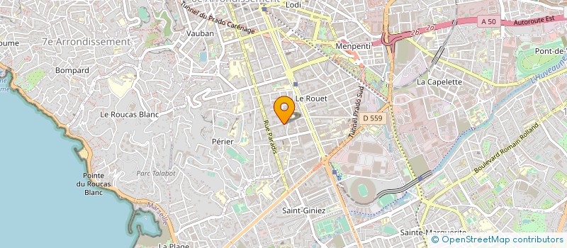 localisation de l'entreprise MADAME VERONIQUE DE BAILLEUL à MARSEILLE