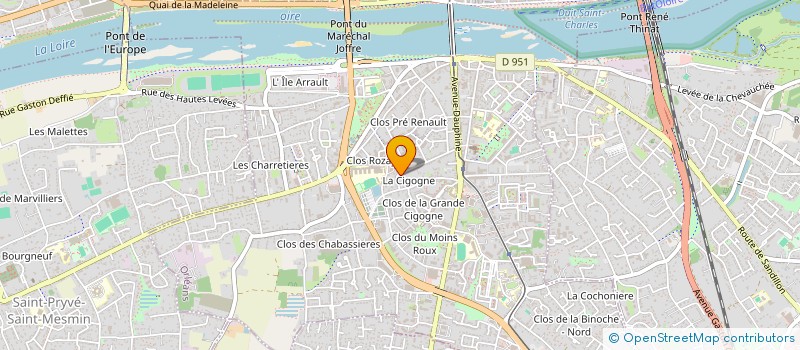 localisation de l'entreprise MADAME VERONIQUE DE CLARENS à ORLEANS