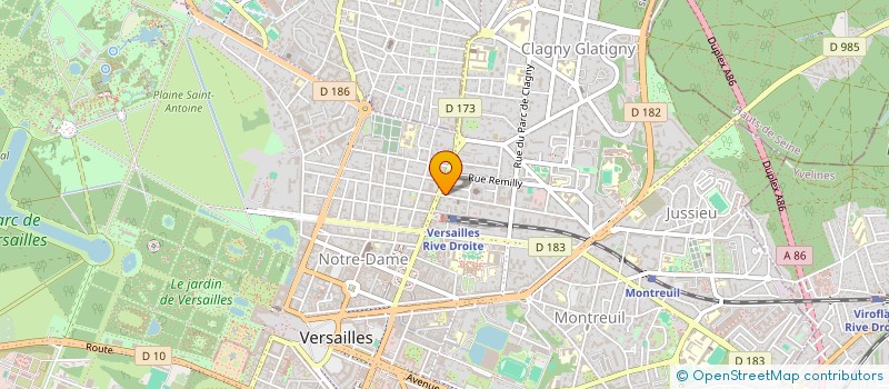 localisation de l'entreprise MADAME VERONIQUE DE FLEURIAN à VERSAILLES