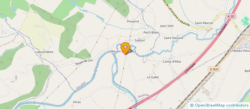 localisation de l'entreprise MADAME VERONIQUE DE GRAEVE  REALVILLE