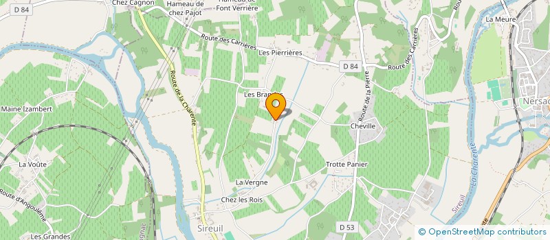 localisation de l'entreprise MADAME VERONIQUE DE HAECK à SIREUIL