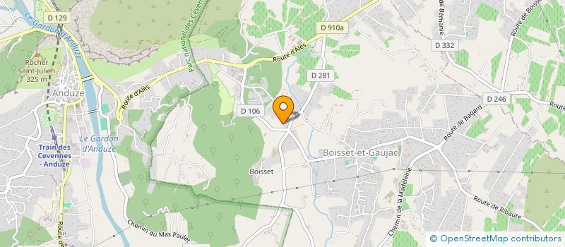 localisation de l'entreprise MADAME VERONIQUE DE JAEGHER  BOISSET-ET-GAUJAC