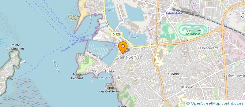 localisation de l'entreprise MADAME VERONIQUE DE PARSCAU DU PLESSIX  SAINT-MALO
