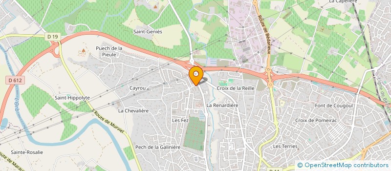 localisation de l'entreprise MADAME VERONIQUE DEFONTAINE à BEZIERS