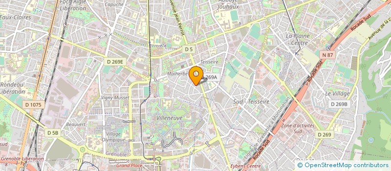 localisation de l'entreprise MADAME VERONIQUE DEILLER à GRENOBLE