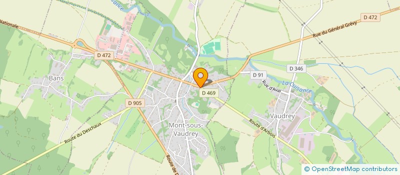 localisation de l'entreprise MADAME VERONIQUE DEJEUX à MONT-SOUS-VAUDREY
