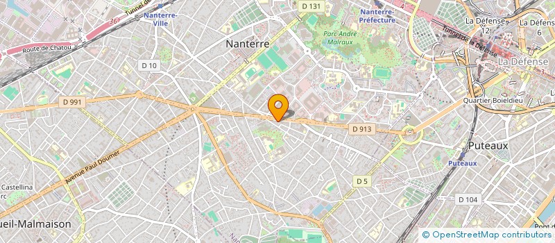 localisation de l'entreprise MADAME VERONIQUE DEL RIO  NANTERRE