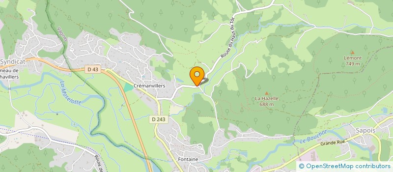 localisation de l'entreprise MADAME VERONIQUE DEL TORCHIO  SAPOIS