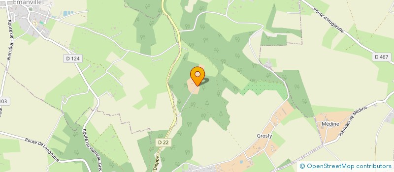 localisation de l'entreprise MADAME VERONIQUE DELABARRE  HUGLEVILLE-EN-CAUX