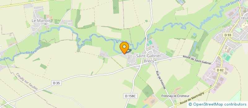 localisation de l'entreprise MADAME VERONIQUE DELACOUR  CREULLY SUR SEULLES