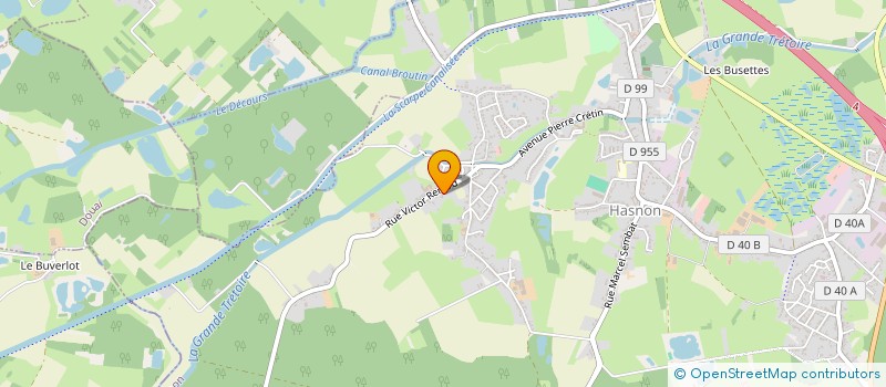 localisation de l'entreprise MADAME VERONIQUE DELADERIERE  HASNON