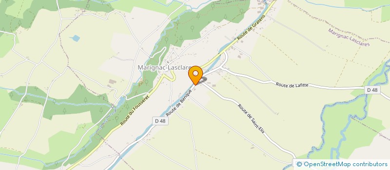 localisation de l'entreprise MADAME VERONIQUE DELAGE  MARIGNAC-LASCLARES