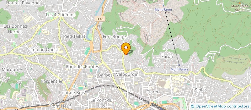 localisation de l'entreprise MADAME VERONIQUE DELALANDE  TOULON