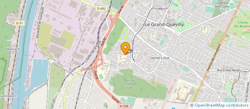 localisation de l'entreprise MADAME VERONIQUE DELAMARE  LE GRAND-QUEVILLY