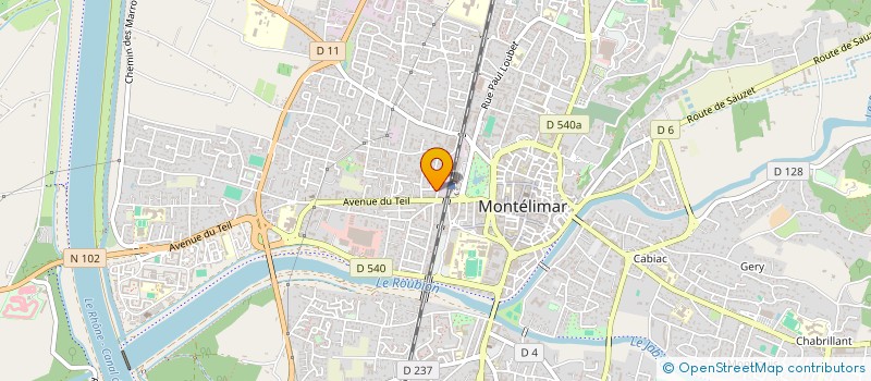 localisation de l'entreprise MADAME VERONIQUE DELARBRE à MONTELIMAR