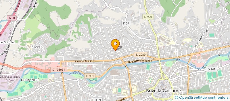 localisation de l'entreprise MADAME VERONIQUE DELATTRE à BRIVE LA GAILLARDE