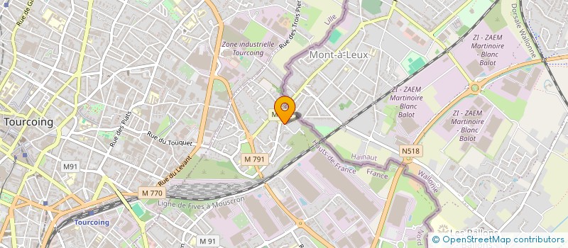 localisation de l'entreprise MADAME VERONIQUE DELATTRE  WATTRELOS