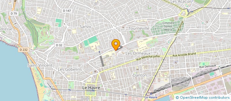 localisation de l'entreprise MADAME VERONIQUE DELESQUE à LE HAVRE