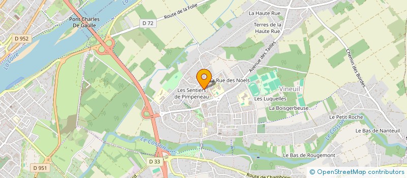 localisation de l'entreprise MADAME VERONIQUE DELION  VINEUIL