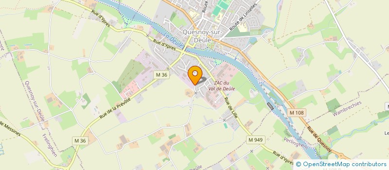 localisation de l'entreprise MADAME VERONIQUE DELMOTTE à QUESNOY-SUR-DEULE