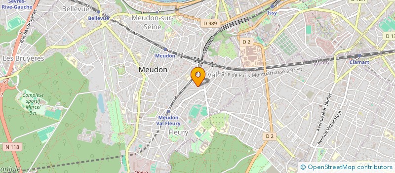 localisation de l'entreprise MADAME VERONIQUE DELORIEUX à MEUDON